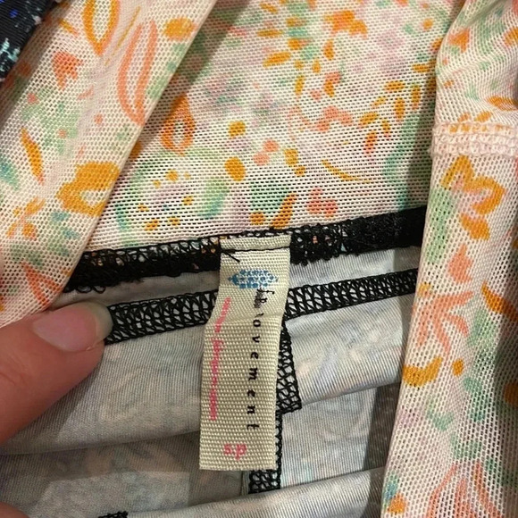 Free People Movement - Lose Your Marbles Leggings - Size Small P - Blue/Peach - Picture 6 of 10